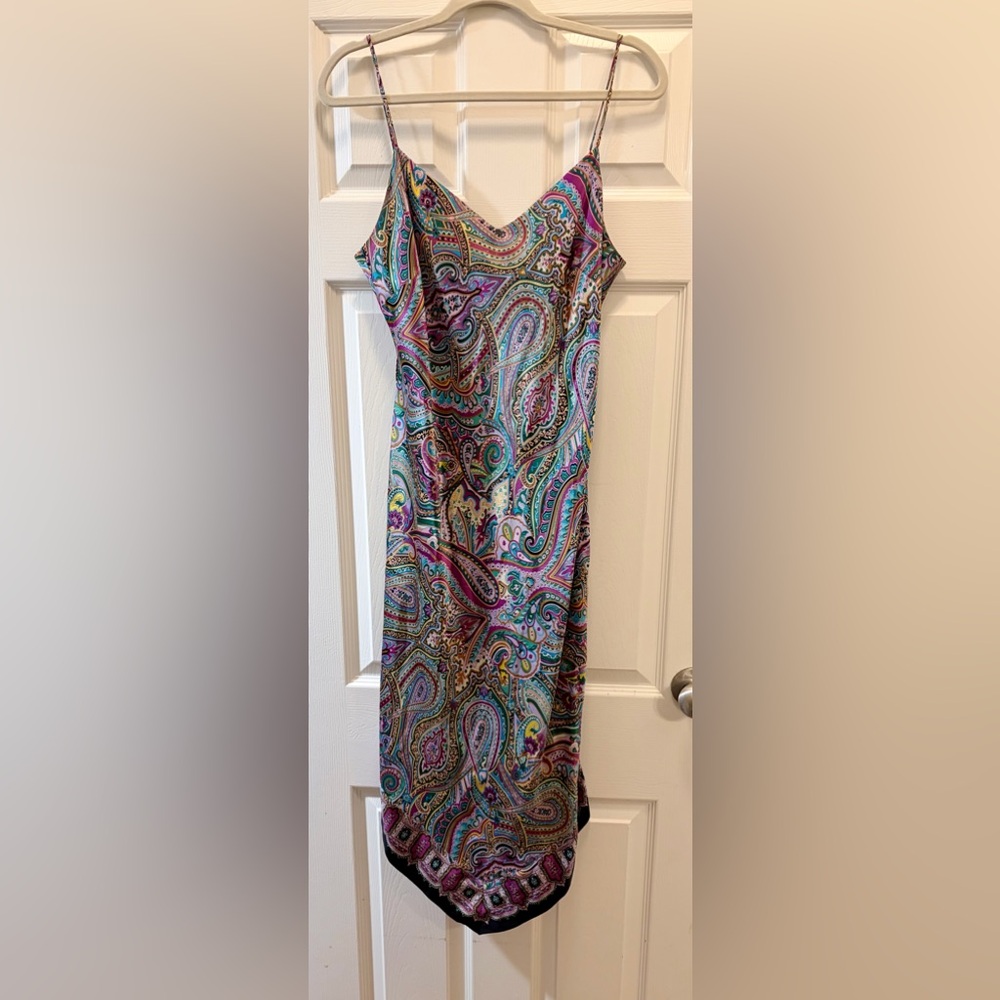 Warehouse Multicolor Paisley Midi Dress
